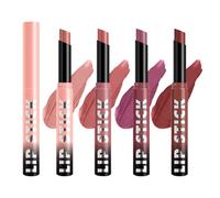 Rossetto Opaco Vellutato, Impermeabile e a Lunga Durata | set da 4 pezzi di nude per Donne, Studentesse, Uso Quotidiano, Matrimonio, Festa, Ufficio, Viaggio,
