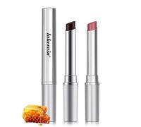 Rossetto Tinted Lip Balm Idratante Honey Lipstick, miele, balsamo naturale per labbra colorato, idratante a lunga durata, per la riparazione di labbra secche, rosa e nero
