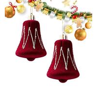 Rossi per l'albero di Natale, 2 pezzi, decorazione natalizia stagionale, decorazione dell'albero di Natale, per la famiglia interna ed esterna, festa di vacanza, riunione, sala ufficio a casa