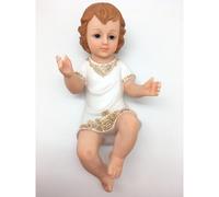 ROSSI ROSA GesÙ bambino in resina - Statuetta per presepe natalizio