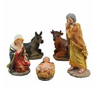 Rossi Rosa Presepe in Resina Set 5 Pezzi, Altezza 15 cm, Multicolore, Taglia Unica