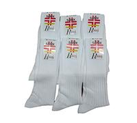 Rossicalze Gambaletto Uomo LUNGO, Sanitari, 100% cotone,Filato scozzese, con elastico, relax calze Igenica senza Lastex made in Italy 6 paia art 200