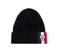 ROSSIGNOL - Berretto Luka da Uomo - Caldo Berretto Invernale con Pompon, Morbido Cappello con Pompon, Logo del Gallo e Strisce tricolori, Grigio Erica, Taglia Unica