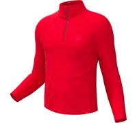 Rossignol - Pile tecnico da uomo con mezza zip - Classique 1/2 Zip Sports Red per Uomo - Taglia S - rosso