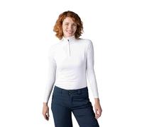 Rossignol Classique - Maglia intima da sci da donna, traspirante, con mezza cerniera, bianco, XS