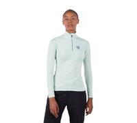 Rossignol Classique - Maglia intima da sci da donna, traspirante, con mezza cerniera, Vapore, M