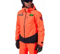 Rossignol - Giacca da sci impermeabile e isolante in Primaloft® - Hero Blackside Insulated Jacket Neon Red per Uomo in Pelle - Taglia M - rosso