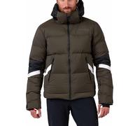 Rossignol - Giacca da sci impermeabile in piumino da uomo - Daille Down Jacket Olive Shadow in Pelle - Taglia L - Kaki
