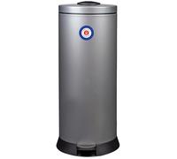 ROSSIGNOL Pattumiera a Pedale, 30 l, Grigio Metallo