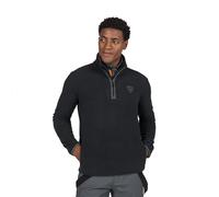 Rossignol Strato intermedio in pile Strawpile da uomo, caldo strato base da sci con mezza zip, nero, X-Large