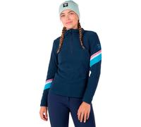 Pile Rossignol Strawpile Half Zip blu navy bianco donna - L