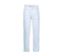 Rossini A00149 SerioPlus+ Stretch Pantalone da Lavoro in Cotone Twill Elasticizzato Multitasche Passanti in Vita (IT, Testo, S, Regular, Regular, Bianco)