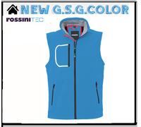 ROSSINI GILET DA UOMO GIUBBETTO SOFTSHELL CERNIERA E TASCHINO AL PETTO