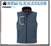 ROSSINI GILET DA UOMO GIUBBETTO SOFTSHELL CERNIERA E TASCHINO AL PETTO