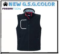 ROSSINI GILET DA UOMO GIUBBETTO SOFTSHELL CERNIERA E TASCHINO AL PETTO
