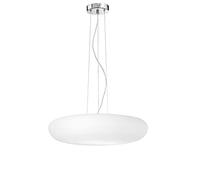 Rossini Illuminazione Glenn Sospensione in Vetro, E27, 25 watts, Bianco