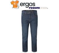 ROSSINI Jeans FEEL GOOD Pantaloni da Uomo Cotone Lavoro Blu Stretch Denim A00146