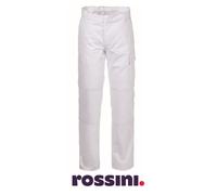 ROSSINI Pantalone da Lavoro Serio Plus + Uomo Multistagione Cotone TG 2XL BIANCO