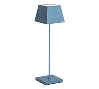 ROSSINI Siesta Lampada a Led da Tavolo Portatile Senza Fili Ricaricabile con USB Touch Dimmerabile IP54 Uso Interno/Esterno H.37cm 2,2watt Luce Calda 2700K 200lm 9 ore di Autonomia (Blu)