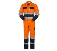Rossini Trading A4013021M Tuta Lucentex Bicolore, Arancione/Blu, M