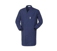 A62207 BLU L 116464 POLIBREMBO Camice Grembiule Corto Uomo in Misto Cotone Fresc