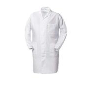 A62207 BIANCO M 116464 POLIBREMBO Camice Grembiule Corto Uomo Misto Cotone Fresc