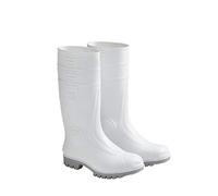 Rossini Trading Stivale Uso Alimentare TTI070 da Lavoro Uomo Donna in Gomma PVC Suola Antiscivolo anticaseina Resistenza solventi Oli Benzine Protezione Bianco (43)