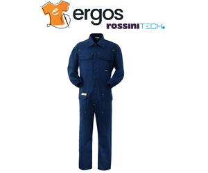 ROSSINI Tuta Tutone 3ACTIVE Trivalente Antiacido Ignifuga Blu da Lavoro A40150