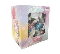 Rossini's Linea Arcobaleno Candy Ring Unicorno, Espositore da 40 Anelli Incartati Singolarmente Gusto Frutta