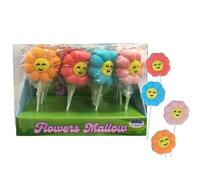 Rossini's Linea Arcobaleno Lecca Mallow Fiori Espositore da 12 Marshmallow da 35gr