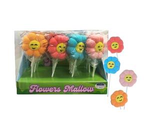 Rossini's Linea Arcobaleno Lecca Mallow Fiori Espositore da 12 Marshmallow da 35gr