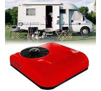 Rosso,12V,Generic RV Condizionatore D'aria 12V/24V DC Portatile Elettrico All-In-One Aria Condizionatore RV Per RV Caravan Truck Trattore Parcheggio Condizionatore D'aria