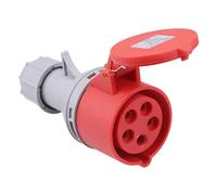 Rosso 16A 415V 3P+N+E Industriale Inline Presa Connettore IP44