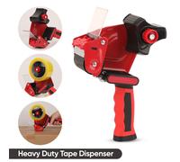 Rosso 2-Inch Confezionamento Tape Dispenser Gun Steel Telaio Antibatterico Grip