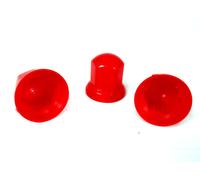 Rosso 20x 33mm Aletta Ruota Bullone Dado Cover Plastica Tappo per Scania Renault