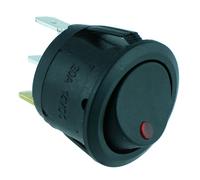 Rosso 24V LED Interruttore a Bilanciere Rotondo Spst 10A R13-112B2-02