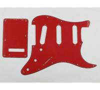 Rosso 3 Strati STRATOCASTER Sss Scratch Piastra Battipenna Set USA / Mex FENDER