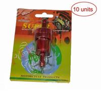Rosso 5/16 " Metallo Universale IN Line Fuel Filtro Anodizzato Alluminio 10