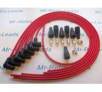 Rosso 7MM Performance Cavo Accensione Kit Fits. Jaguar Mk 2 XJ6 Xk 6 Cyl Qualità