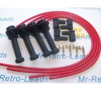 Rosso 8.5MM Performance Cavo Accensione Kit Per Zetec Top Nero Auto PART BUILT
