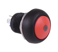 Rosso Acceso-Spento a Scatto 12mm Giallo LED Interruttore a Pulsante IP65 Spst