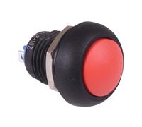 Rosso Acceso-Spento a Scatto 12mm Impermeabile Interruttore a Pulsante IP65 Spst