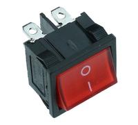 Rosso Acceso-Spento Bilanciere Illuminato Interruttore Dpst 6A 12V