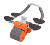 Rosso addominale automatico, ruote di esercizio per ab - Rullo di esercizio automatico AB così calmo,Attrezzatura di rafforzamento del cuore, strumento di formazione portatile per schiena, petto, b