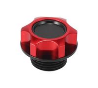 Rosso Alluminio Lega Gas Motore Olio Bocchettone riempimento Tappo Coperchio