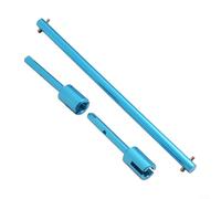 Rosso anodizzato Elica Albero Set per 1/10 RC Auto (set blu) | Precisione lavorata a CNC, parte di ricambio diretta, funzionamento stabile, riduce le vibrazioni, costruzione