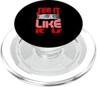 Rosso Apri gli occhi Rosso Grafica PopSockets PopGrip per MagSafe