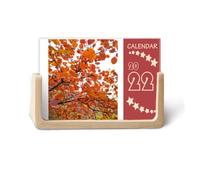 rosso autunno art deco moda 2022 calendario da scrivania Planner 12 mesi