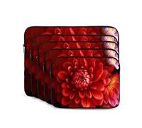Rosso bel fiore Cassa Del Computer Portatile 13 pollice Manicotto Del Computer Portatile Antiurto Moda Borsa Del Computer Portatile per Le Donne Degli Uomini Del Computer