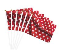 rosso bianco a pois stampa bandiera palmare bandiere versatili matrimonio compleanno vacanza sport arredamento parata spettacolo